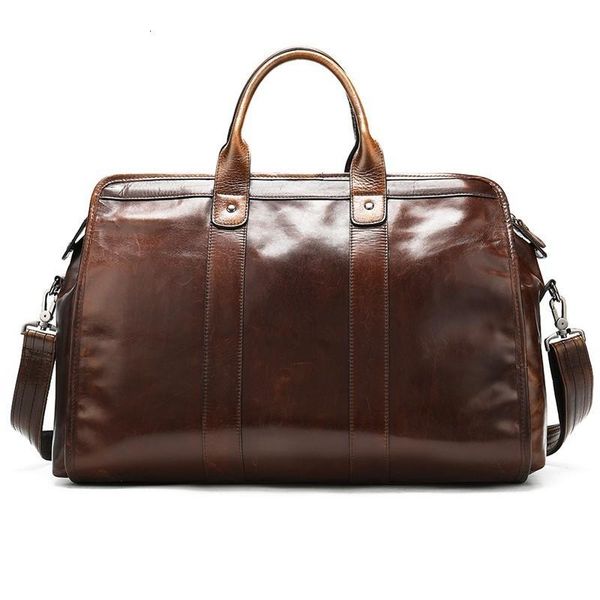 

handbag fashion large men weekend bag 2021 men's travel organizer bagsgenuine leather business for gentlemen duffel bags