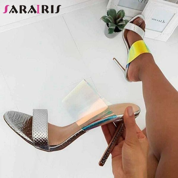 

dress shoes sarairis female round toe pvc fashion party pumps high heel women summer snake print slip on woman, Black