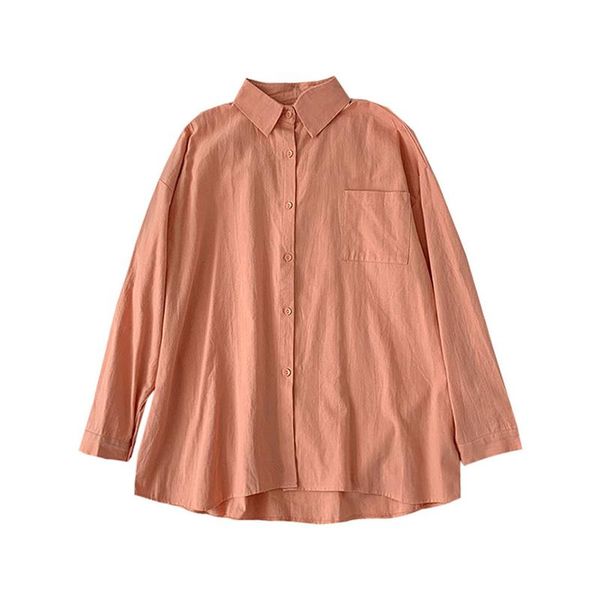 

women's blouses & shirts winter 2021 small fresh shirt simple college style ladies casual loose age-reducing jacket, White