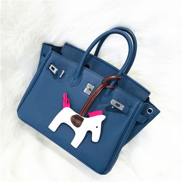 

handbag tote bags birkins designer bag 2022 new togo grain head layer cow leather soft elastic texture good silver buckle portable one shoul