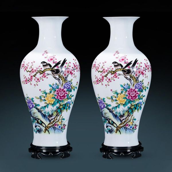 

vases jingdezhen ceramic vase decoration chinese living room flower flowers home furnishings porcelain