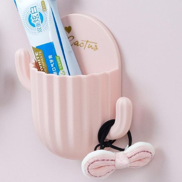 

kitchen storage & organization cactus self-adhesive rack holder for home bathroom toothbrush wall-mounted