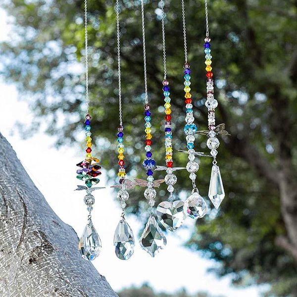 

novelty items 6 pcs crystal ball decoration pendant window prisms suncatcher hanging ornaments home office garden outdoor indoor