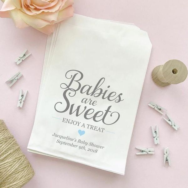

gift wrap custom babies are sweet bags - take a treat bag baby shower candy