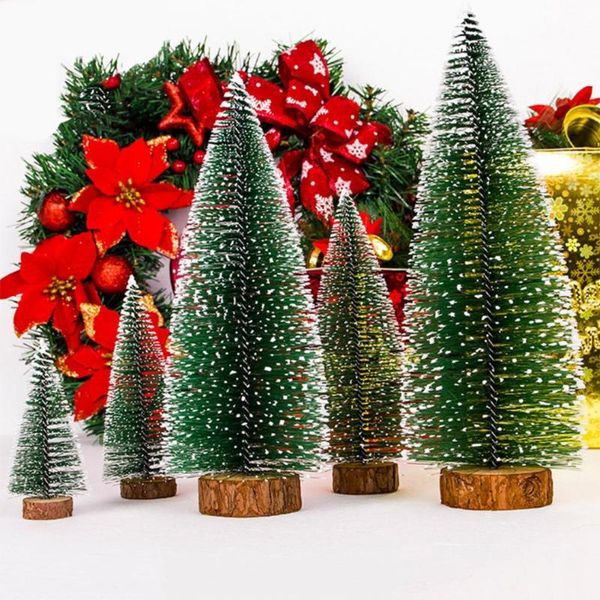 

christmas decorations simulation mini tree ornament home xmas year deskdecor