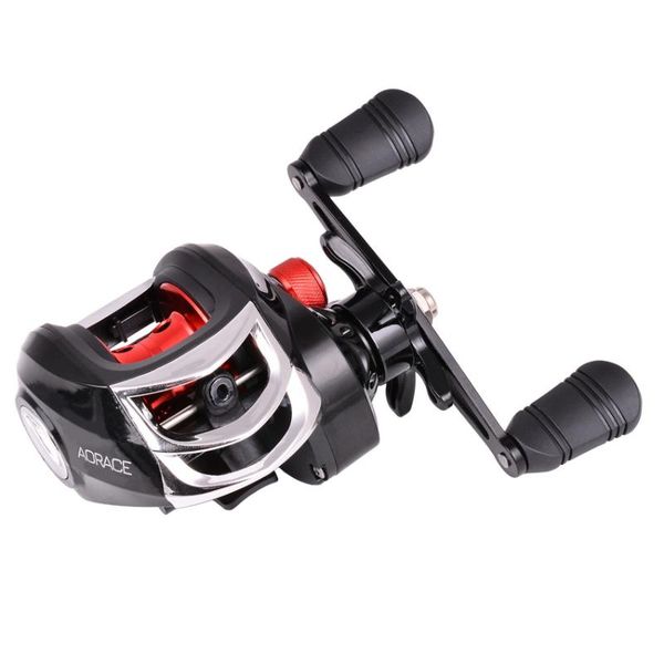 

fishing baitcasting reel all metal spool dual brake system 10kg max drag 18+1 bbs 7.2:1 high speed reels