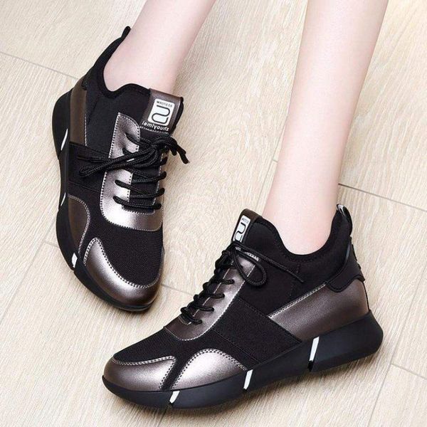

inner heightening women's sports shoes 2021 spring and summer new fashion versatile anti slip soft sole leisure travel