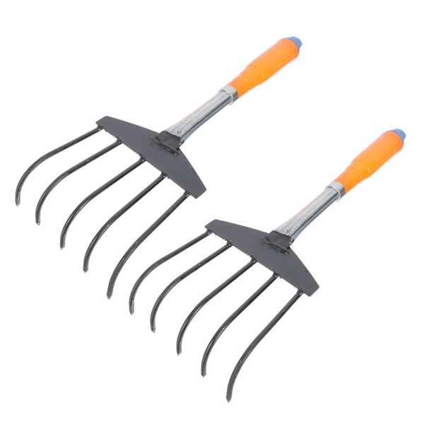

planters & pots 2pcs useful garden rake seaside digging plowing random color