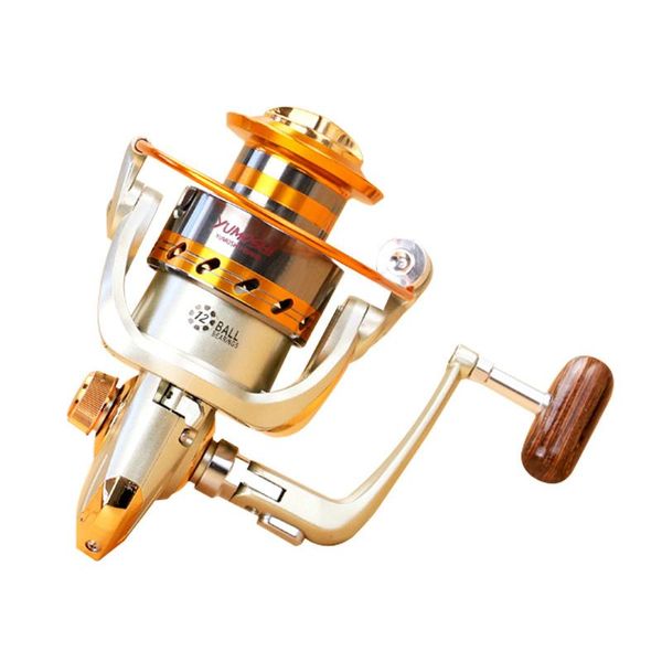 

baitcasting reels 5.5:1 gear ratio all metal folding rocker wire cup spinning reel pre-loading wheel fishing