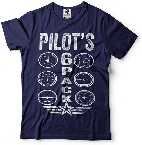 

men's t-shirts pilot's six pack t-shirt funny gift for pilot tee shirt, White;black