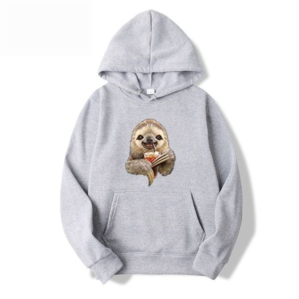 

2020 fleece hooded sweater female cartoon cute owl printed sweater loose, Black