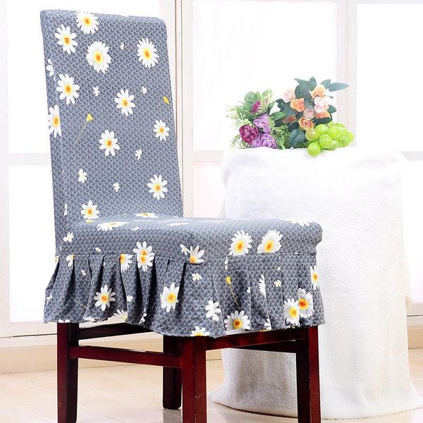 

chair covers stretch spandex dining cover for wedding el restaurant universal size kitchen anti-dirty seat