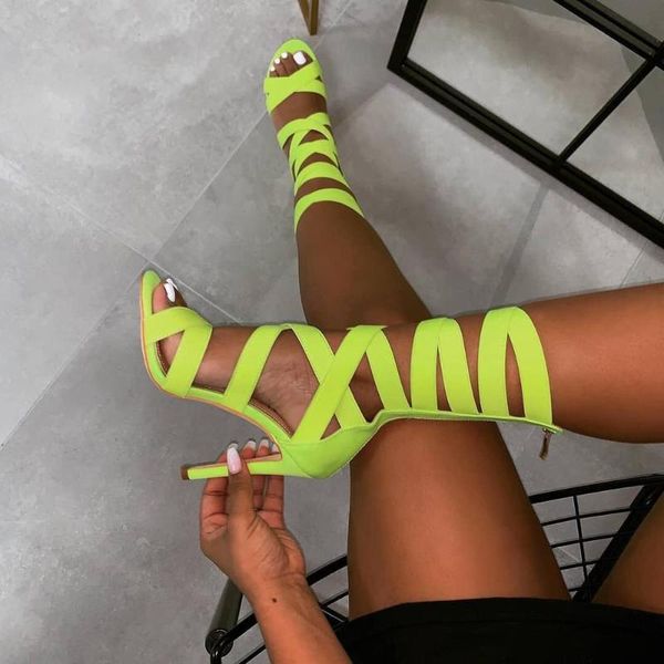 

sandals 2021 designer summer thick heel high variable strap colorful, Black