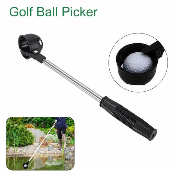

golf balls ball picker stainless steel retractable durable retriever sucker tool