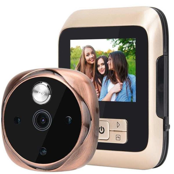 

doorbells 3 inch 3mp hd smart electronic video peephole camera cat eye monitor doorbell po viewing angle