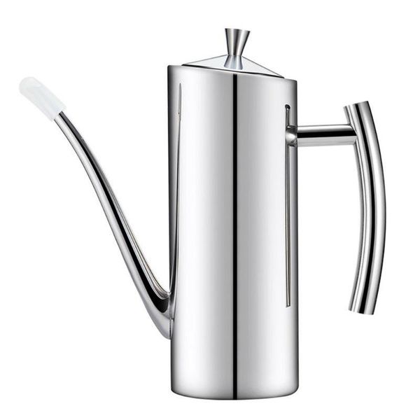 

storage bottles & jars oil dispenser 304 stainless steel vinegar cruet drip sauce pot bottle kitchen cooking container
