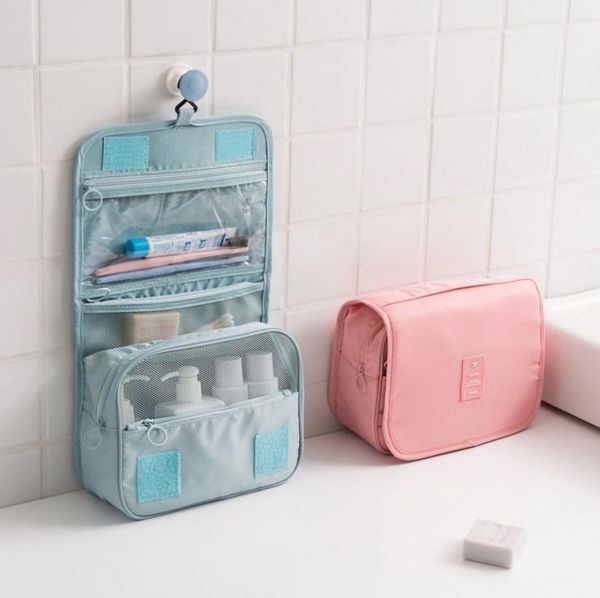 

storage bags women hanging toiletry clear travel bag portable cosmetic carry organizer