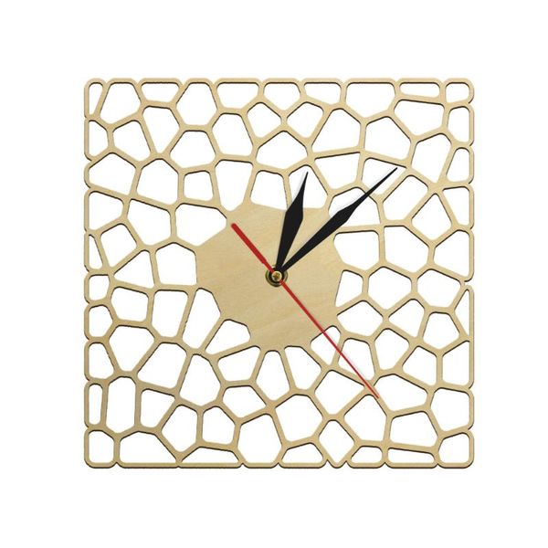 

wall clocks pebbles desings wooden clock abstract style industrial decor hanging quiet sweep quartz watch housewarming gift