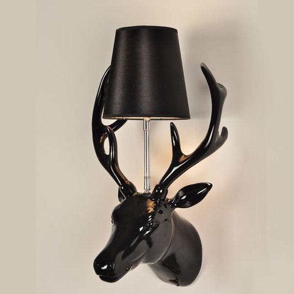 

wall lamps lamp deer light modern bed lighting personality rubber horn 009