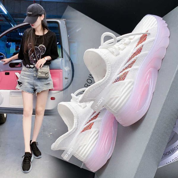 

ins korean flying woven women's shoes 2021 summer designer student sports breathable fitness running casual z10training sneakers