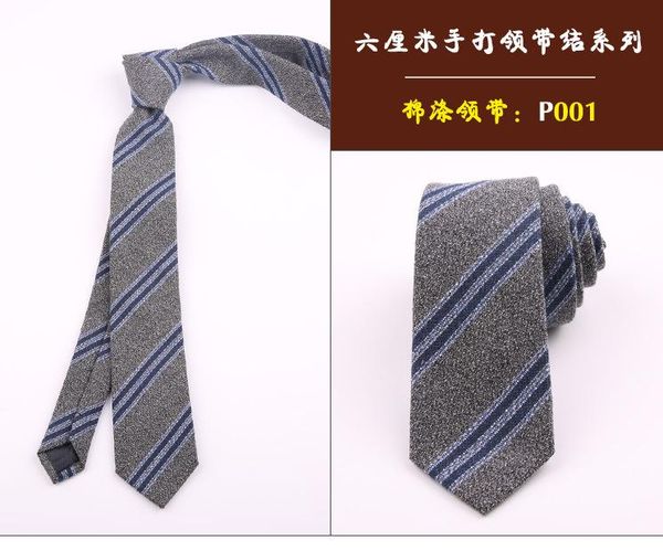 

neck ties casual cotton narrow tie men's polyester silk 6cm women's striped, Blue;purple