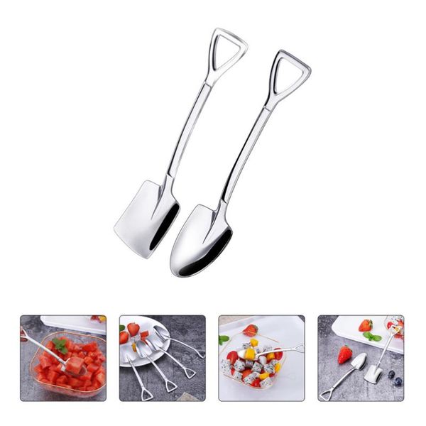 

spoons 4pcs cake spoon creative multipurpose fruit ice cream stainless steel scoop