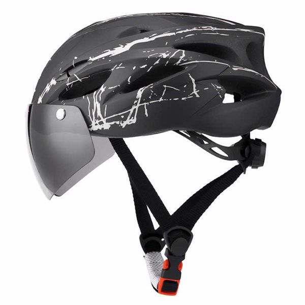 

Racing Bicycle Helmet MTB Riding Equipment with Magnetic Goggles TK55, Multi