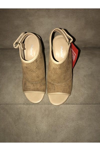 

sandals women's beige wonderful leather, Black