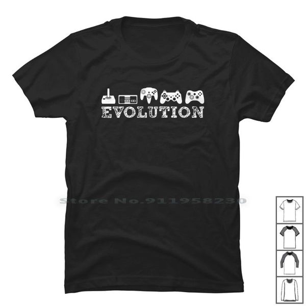 

men's t-shirts evolution funny t shirt 100% cotton fun ny, White;black