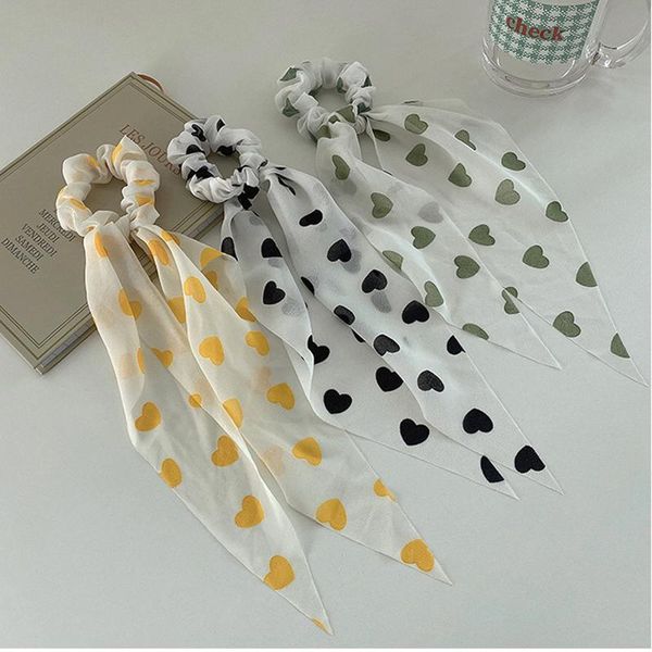 

hair clips & barrettes love heart scrunchies vintage bow ties band mesh holder scarf accessories for women girls, Golden;silver