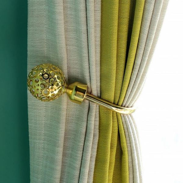 

other home decor 1pc u-shaped curtain buckle length adjustable europe-style hollow ball hook tieback clip livingroom