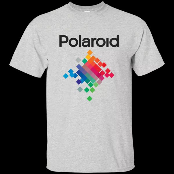 

polaroid instant camera - cotton t-shirt, White;black