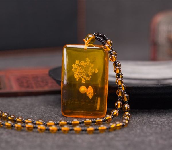 

imitation amber snow conch retro necklace strands pearl sweater chain, Black