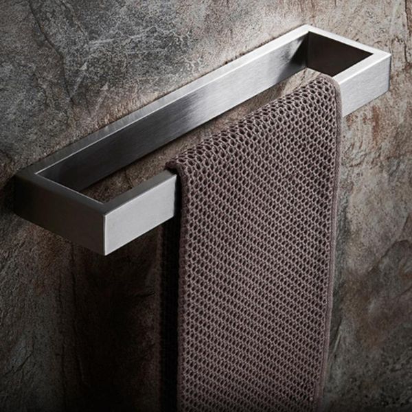 

towel racks wire-drawing rack 304 stainless steel bathroom thickened square bar single