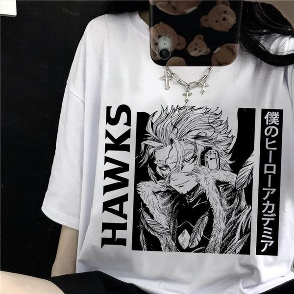 

my hero academia cute men t shirt anime and women casual harajuku tee oversize female summer woman japan clothes, White;black