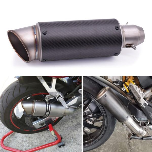 

universal 51mm 61mm motorcycle pipe exhaust with db killer muffler for f800s f800st f 800 r hp2 enduro k1200r
