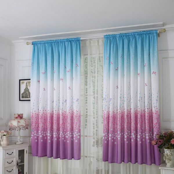 

curtain & drapes butterfly tulle window treatment voile drape valance for livingroom kids treatments sheer panel