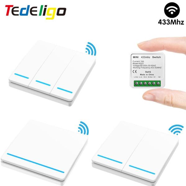 

smart home control light switch 110v 220v 16a wireless remote wall panel mini timer module for socket ceiling fan lampdiy