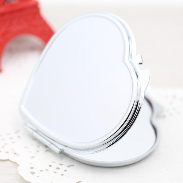 Зеркала персонализированные невесты компактное карманное зеркало для женщин в форме сердца серебро кристалл косметики зеркало для подружки невесты свадебный подарок