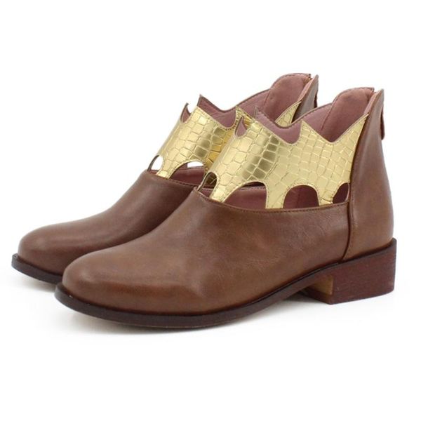 

boots fashion women bohemian short square heels zipper serpentine print boot round toe 2021 autumn winter brown shoes, Black