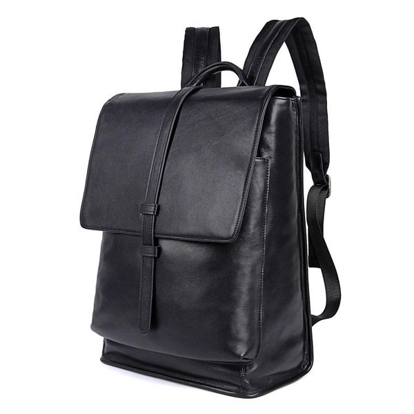 

backpack genuine cow leather men men's backpacks for teenager luxury designer bagpack male school bag 2754a