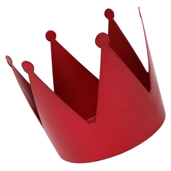 

holiday round plastic steel gift box crown shaped hand tied bouquet box(red) wrap