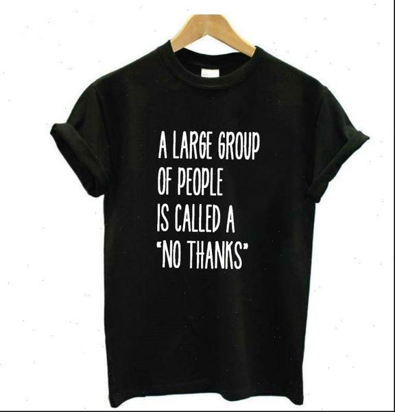 

no thanks women group letter print t shirt short sleeve o neck loose summer tee camisetas mujer, White