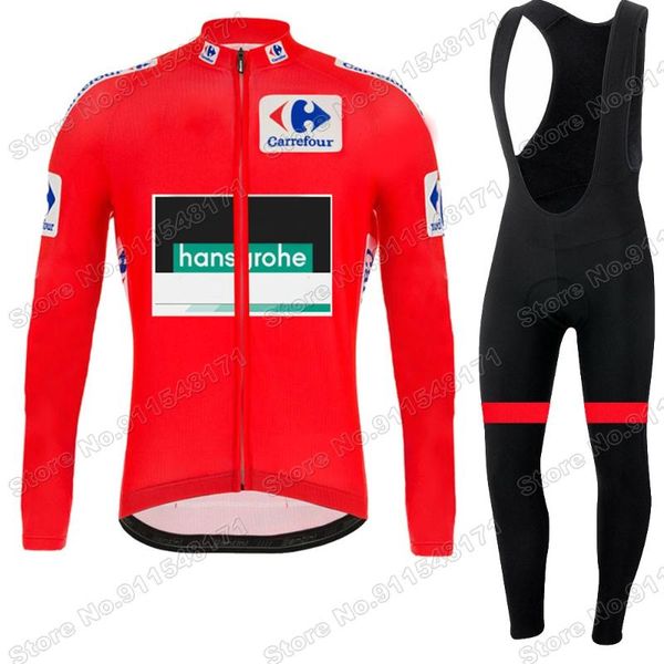 

boraful hansgrohe 2021 maillot cycling jersey set clothing suit mens long sleeve mtb bike road pants bib ropa ciclismo racing sets, Black;blue