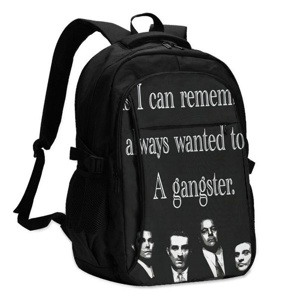 

backpack gangsta backpacks runner large universal charger usb business bags