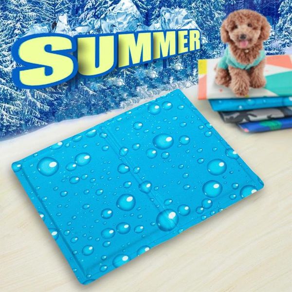 

kennels & pens pvc pet cold gel pad cooling cushion heat relief cat soft non toxic bed cool down comfortable dog mat