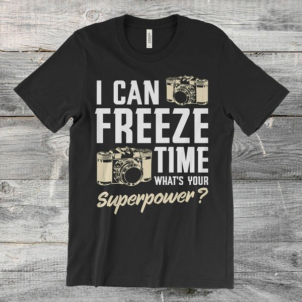 

pgraphy i can e time what's your superpower t-shirt pgrapher gift, White;black