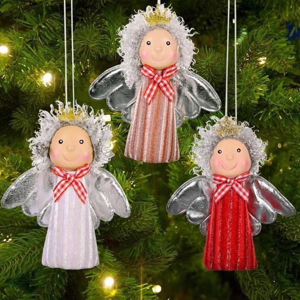 

christmas decorations noel decoration 2021 angel pendants tree year 2022 xmas gifts navidad ornaments
