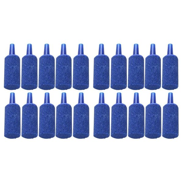 

air pumps & accessories fish tank mineral bubbles stone, 20 pieces, blue