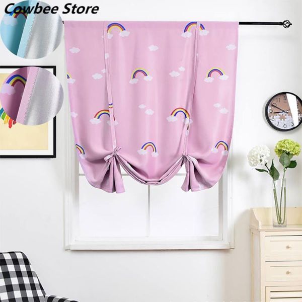 

curtain & drapes thicken cartoon blackout curtains for children bedroom living room decor kitchen roman blind polyester window
